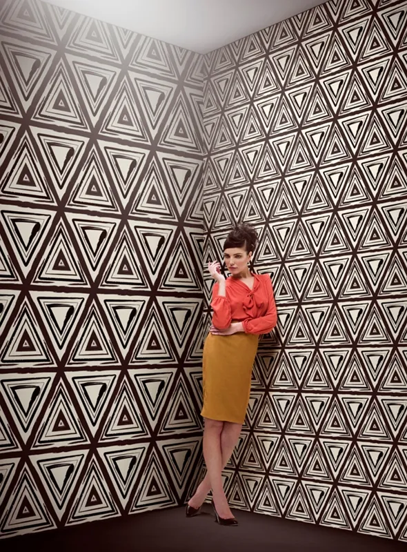 Обои для стен Wall&Deco 2014 Contemporary Wallpaper ETNIK INK