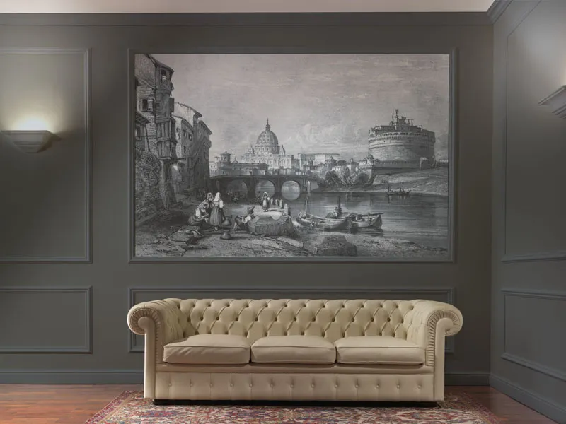 Обои для стен Sangiorgio Acqueforti ArazzoPareteScura