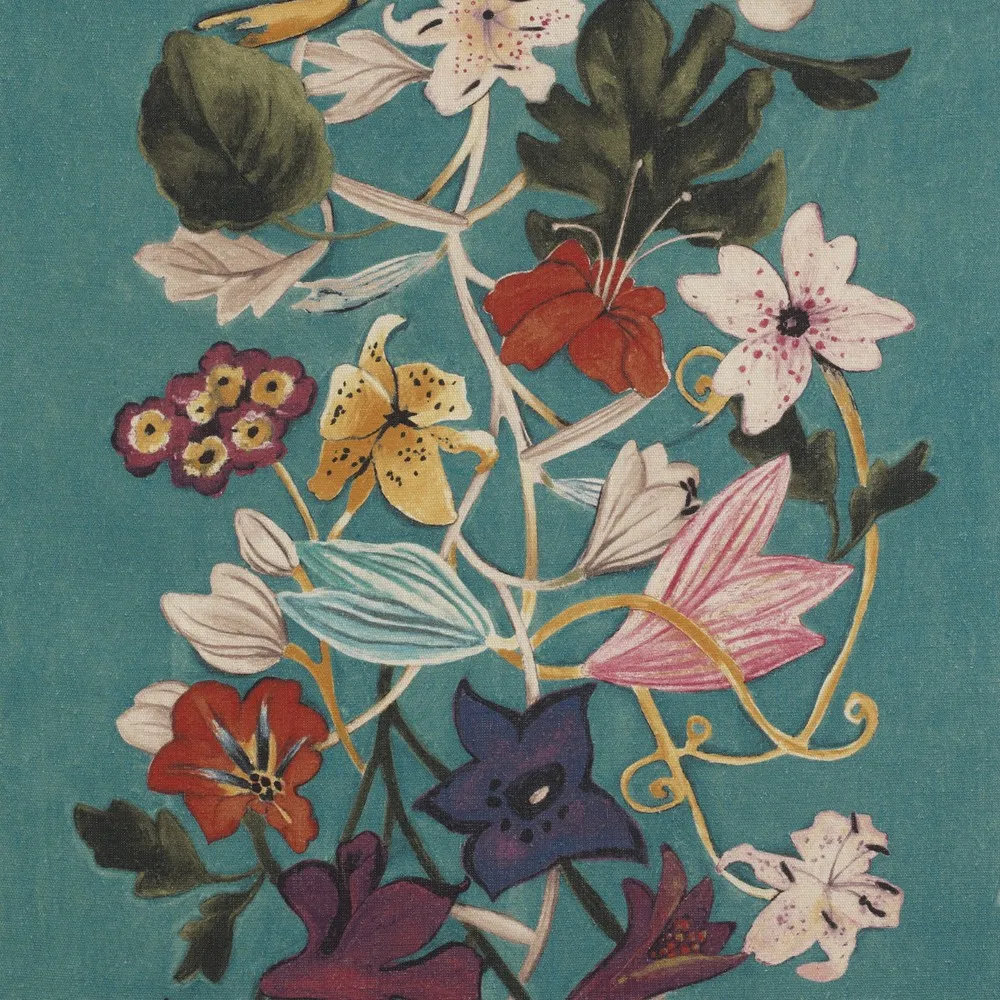 Ткань Dedar Patterns stripes embroideres ABOUT FLOWERS 002