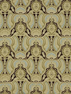 Ткань Robert Allen Embellished Naturals warm tones LETTERFRACK COCOA