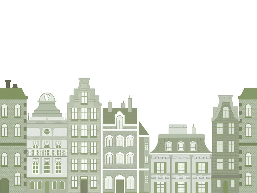 Обои для стен Photowall Детские обои old-town-green