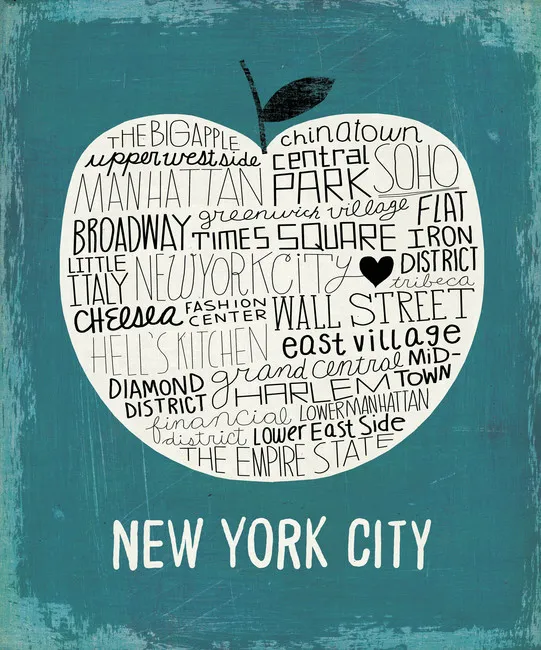 Обои для стен Photowall Типография mullan-big-apple