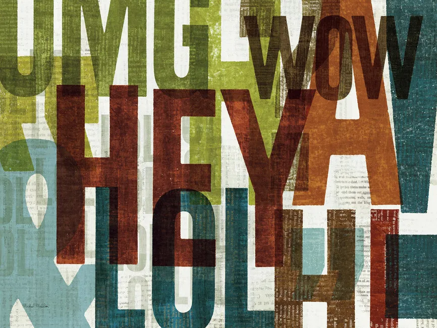 Обои для стен Photowall Типография punctuated-conversation-i