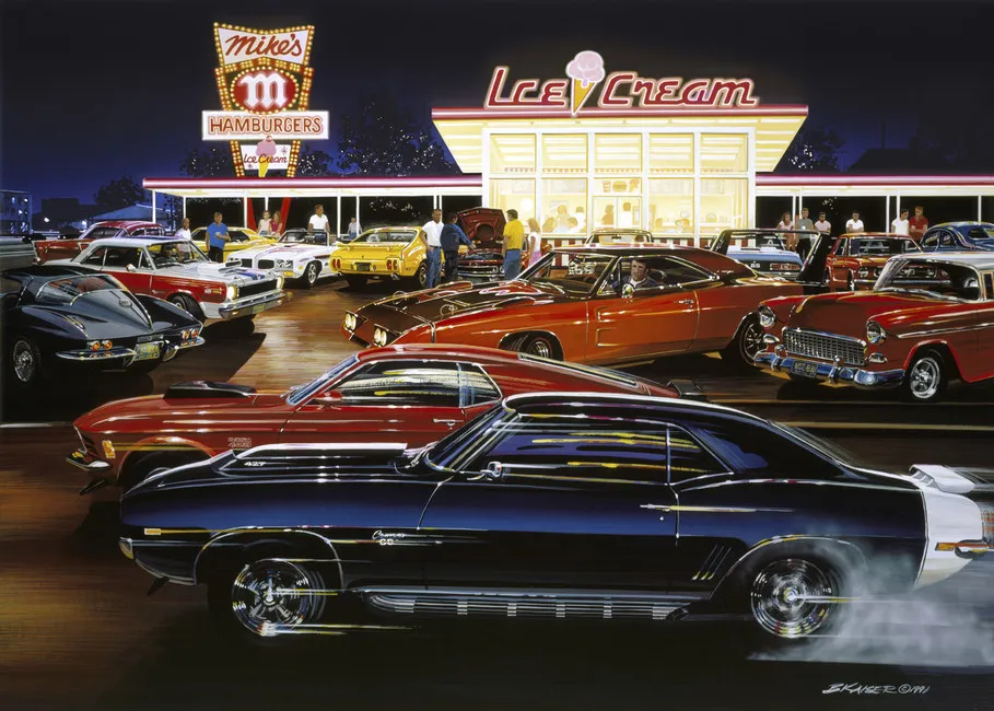 Обои для стен Photowall Транспорт saturday-night