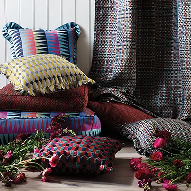 Ткань Тумба под телевизор Osborne & Little Ragtime by Margo Selby DOMINO #2