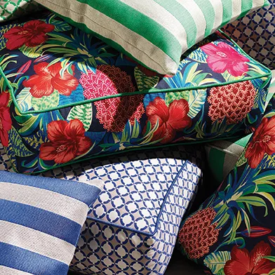 Ткань Osborne & Little Sea Breeze Outdoor Indoor Fabrics MOJITO