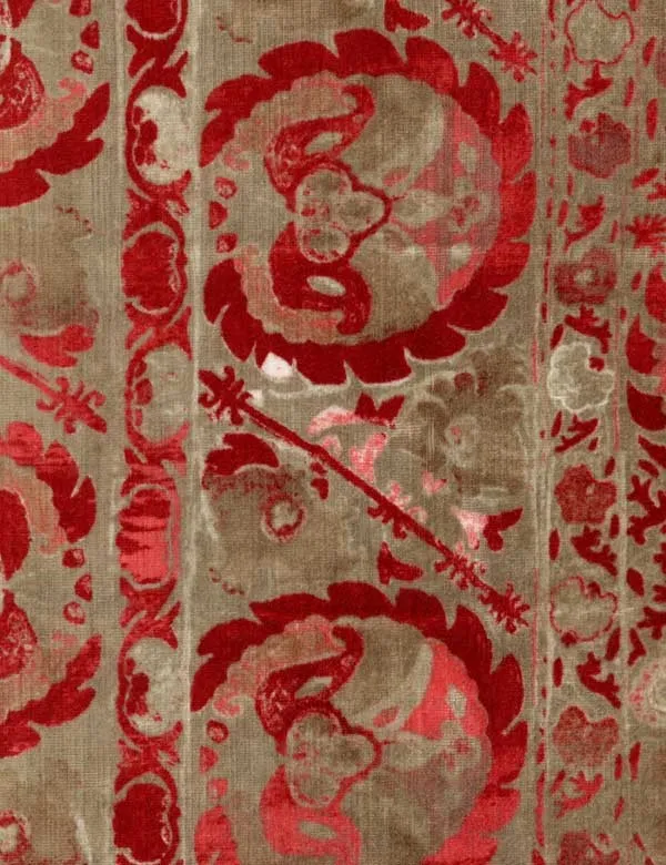 Ткань Andrew Martin Clarendon iznik_red_fabric_1