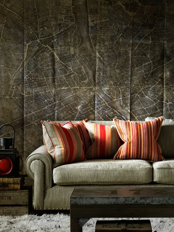 Ткань Andrew Martin Ipanema turquino_smoke_fabric_on_hanover