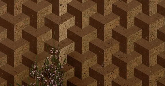 Обои для стен Innovations Metallic Wallcoverings Cubism