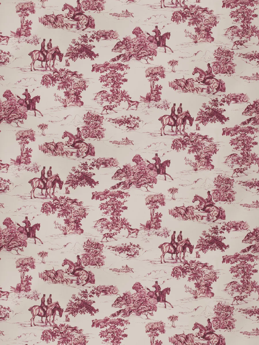 Ткань Vervain Vervain Fall 2015 Elway Hall Toile Bd - Mahogany On Celadon