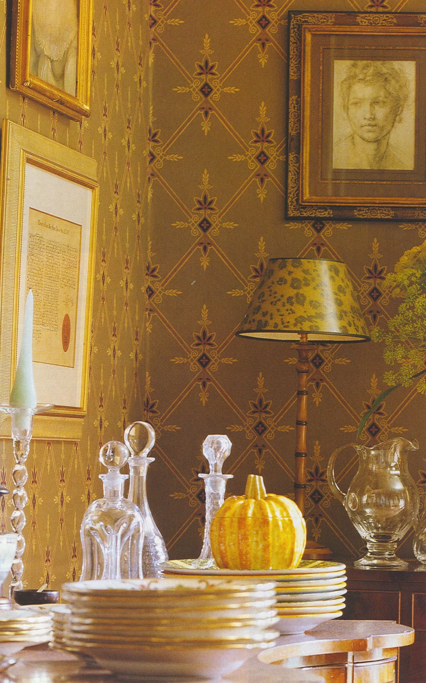 Обои для стен Watts Camberwell Brandiles-Khaki-1