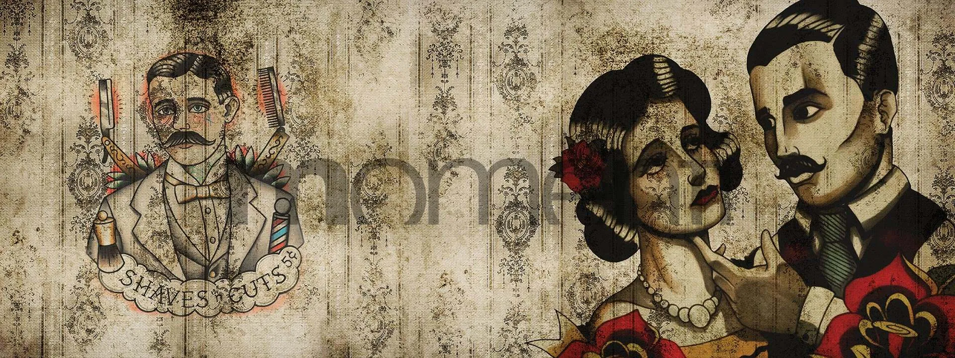 Обои для стен Momenti Tattoo Collection TA-01 cod. 001