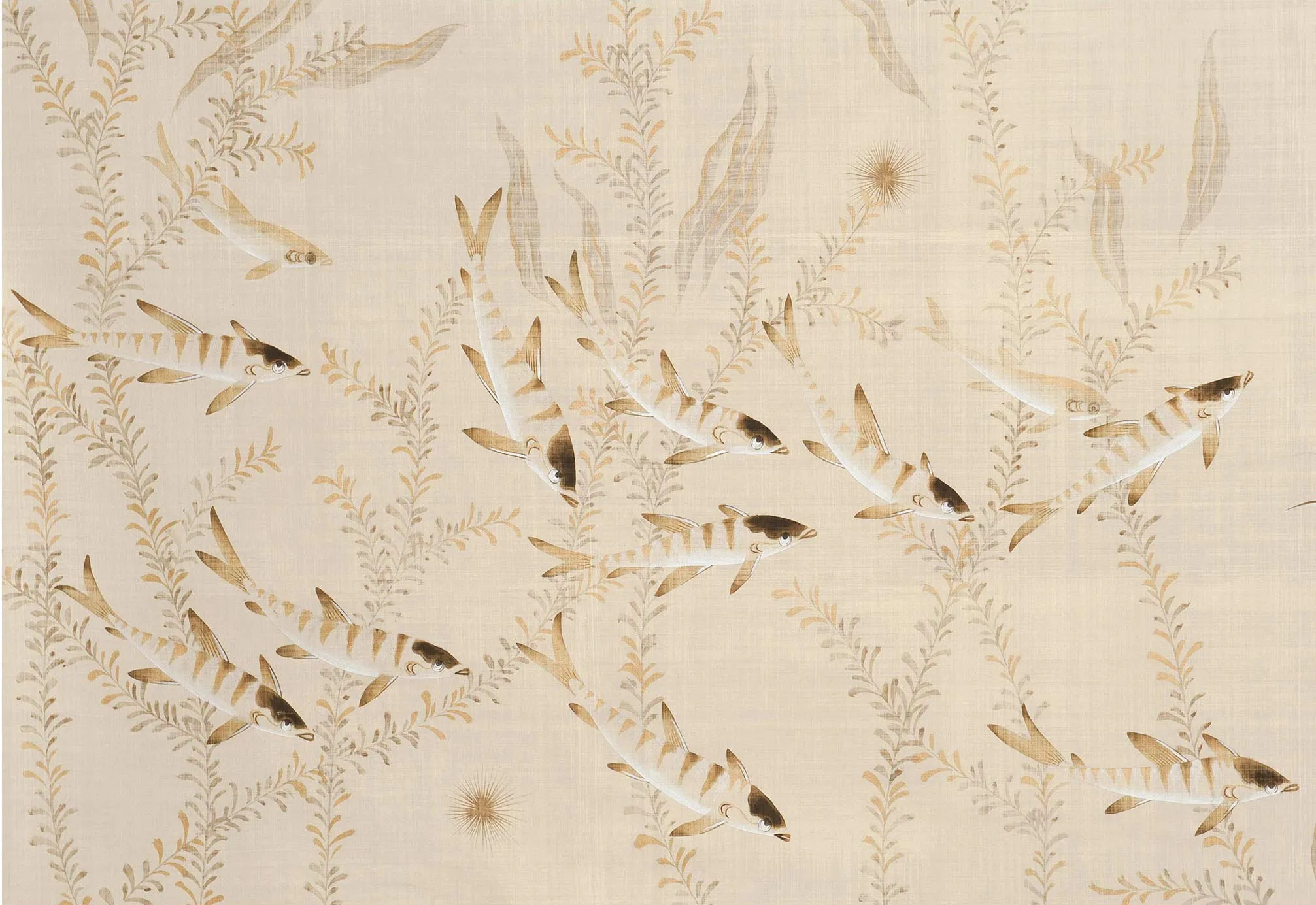 Обои для стен Fromental 20th century F011-pleasure-of-fishes-treasure-Fish-H-res