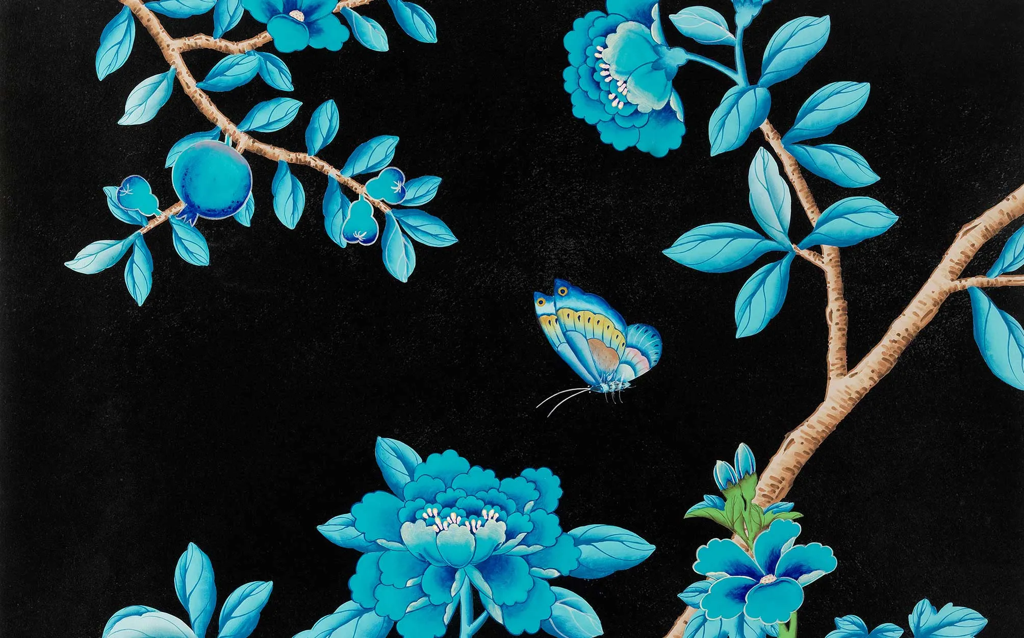 Обои для стен Fromental Chinoiserie C001-nonsuch-col-kingfisher