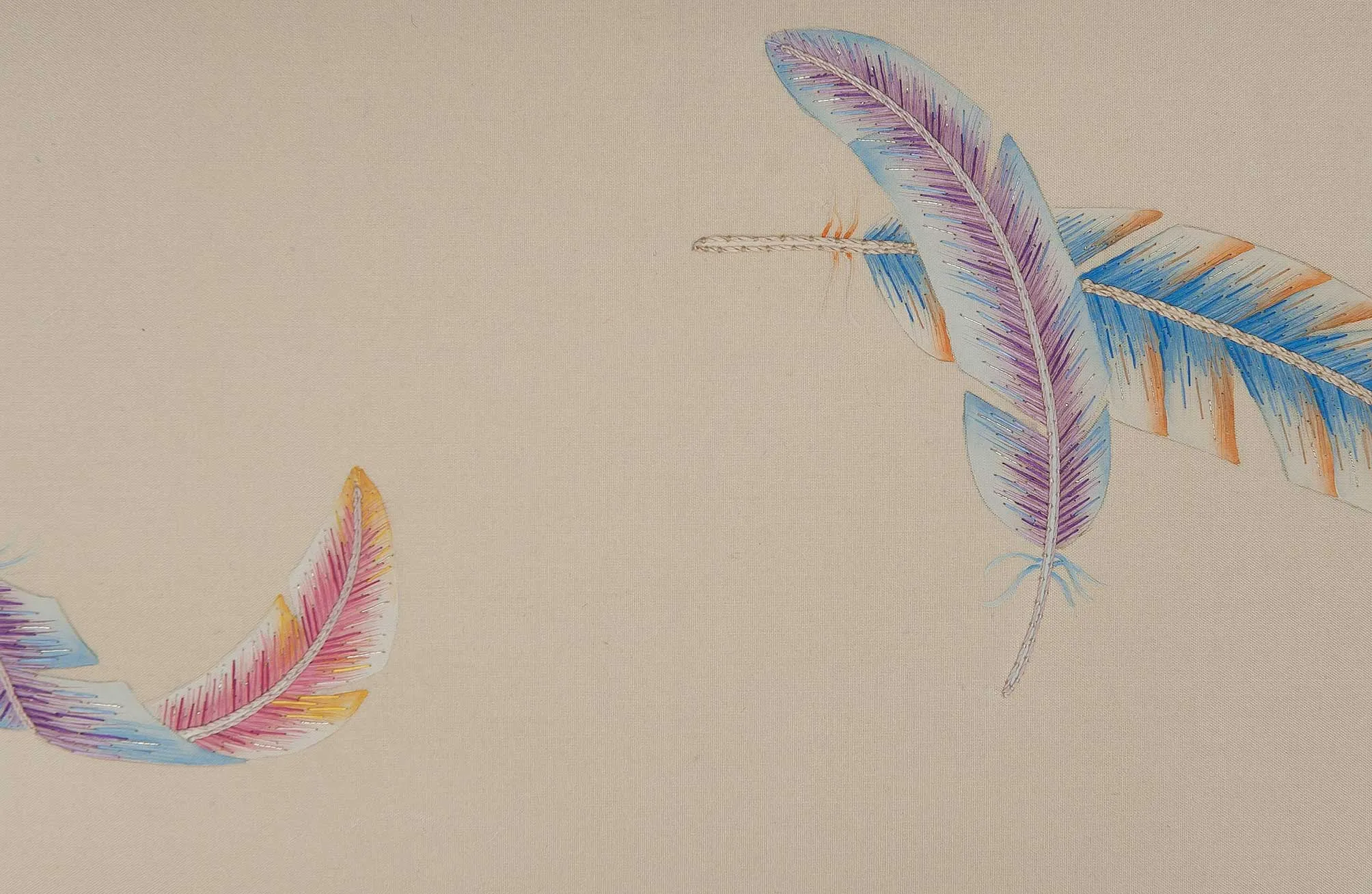 Обои для стен Fromental Roger Thomas RT002-01-plumes-putty-dresden