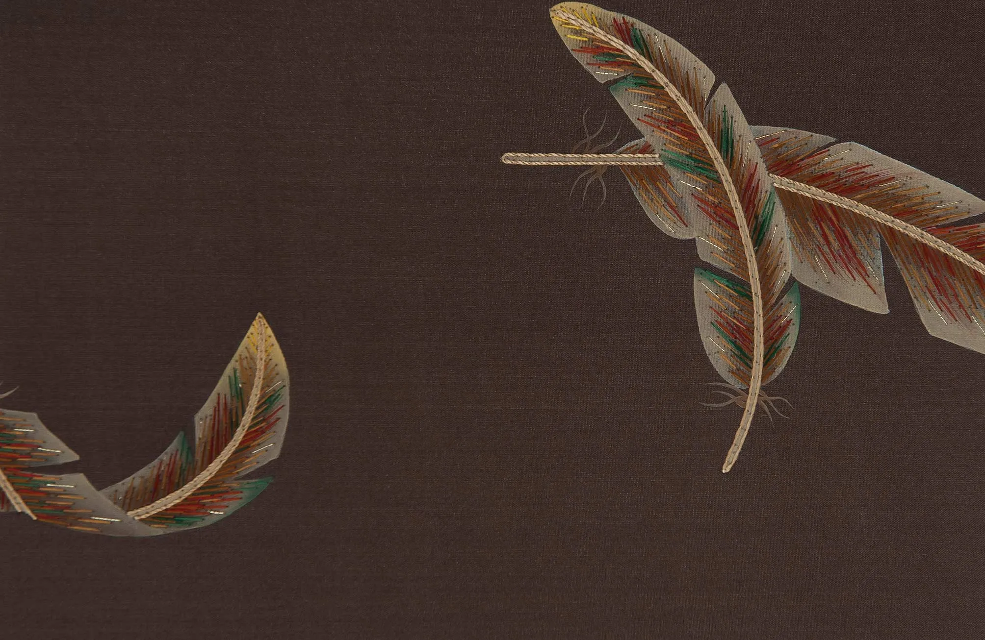 Обои для стен Fromental Roger Thomas RT002-06-plumes-mahogany-sunset