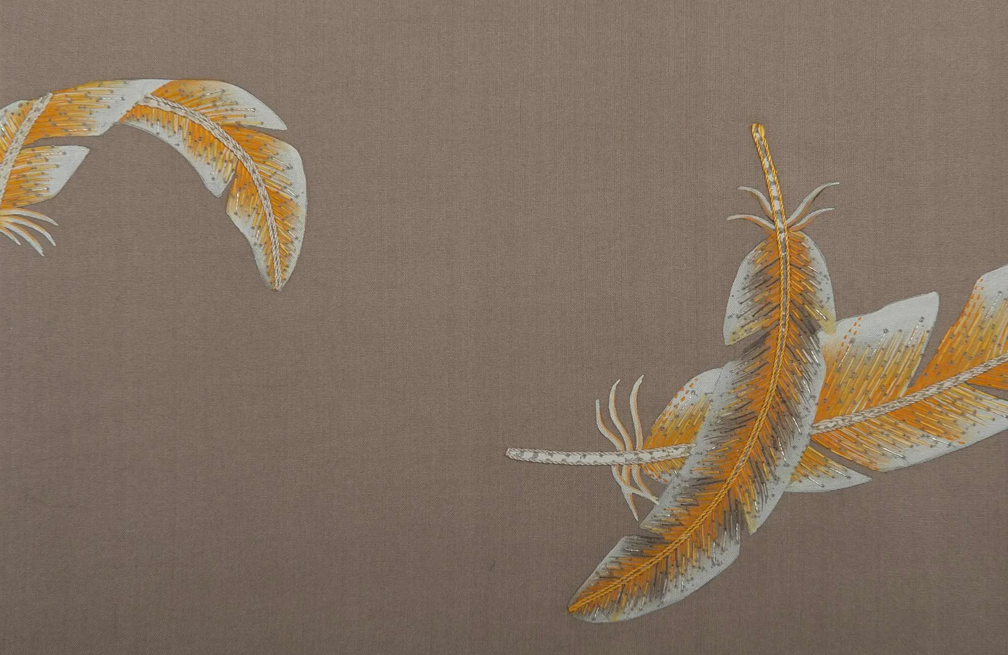 Обои для стен Fromental Roger Thomas RT002-09-plumes-slate-francaise