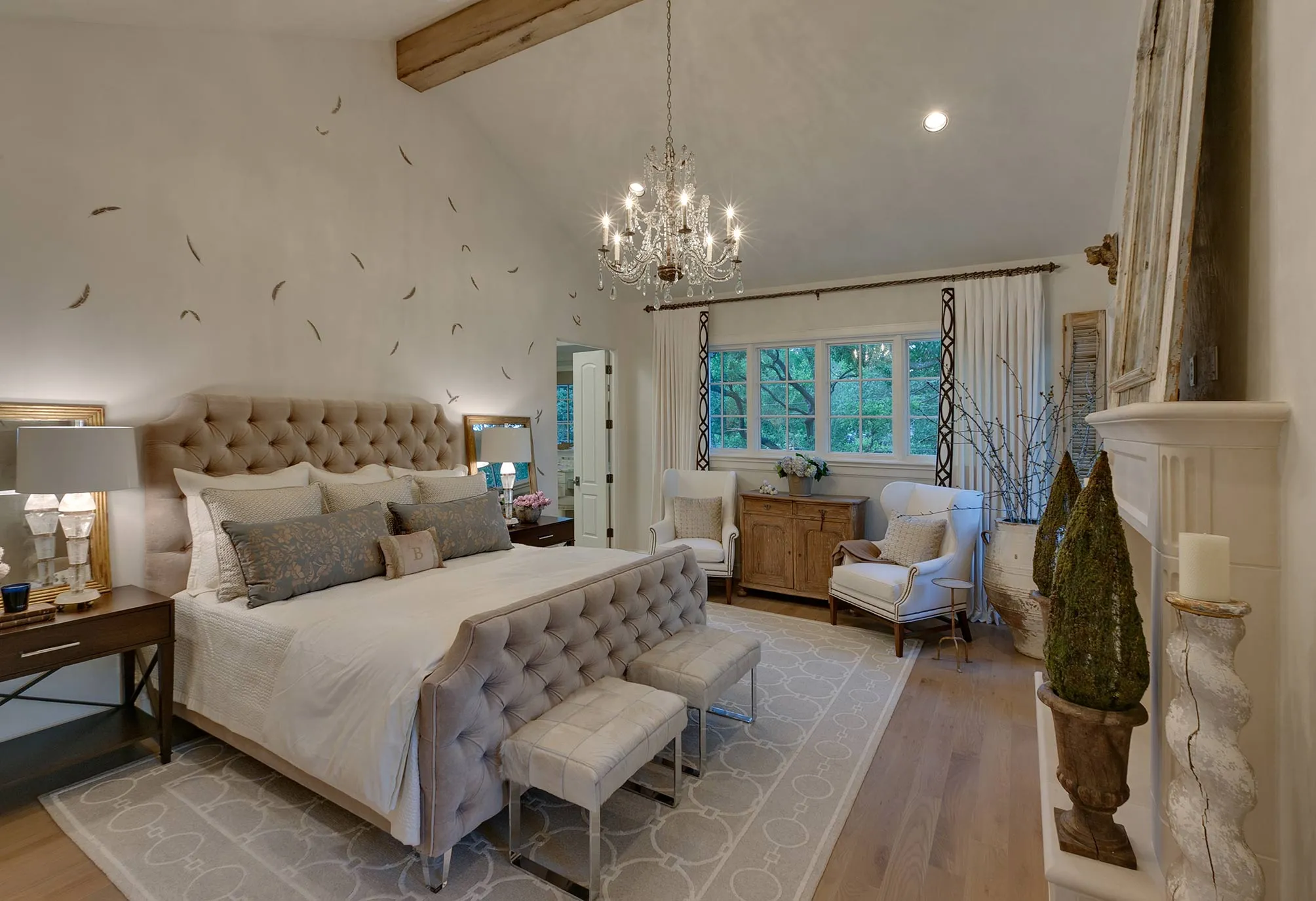 Обои для стен Fromental Roger Thomas RT002-plumes-col-black-and-white