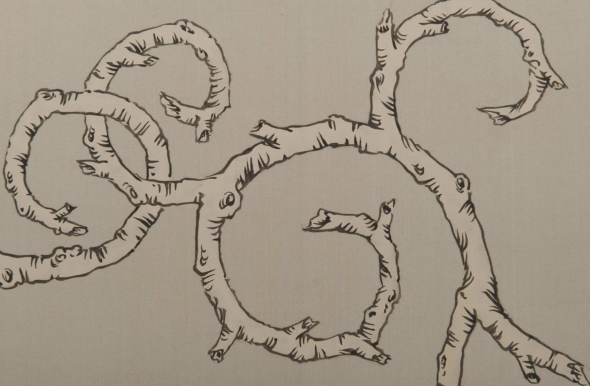 Обои для стен Fromental Roger Thomas RT003-bois-col-06-cream-on-plantinum