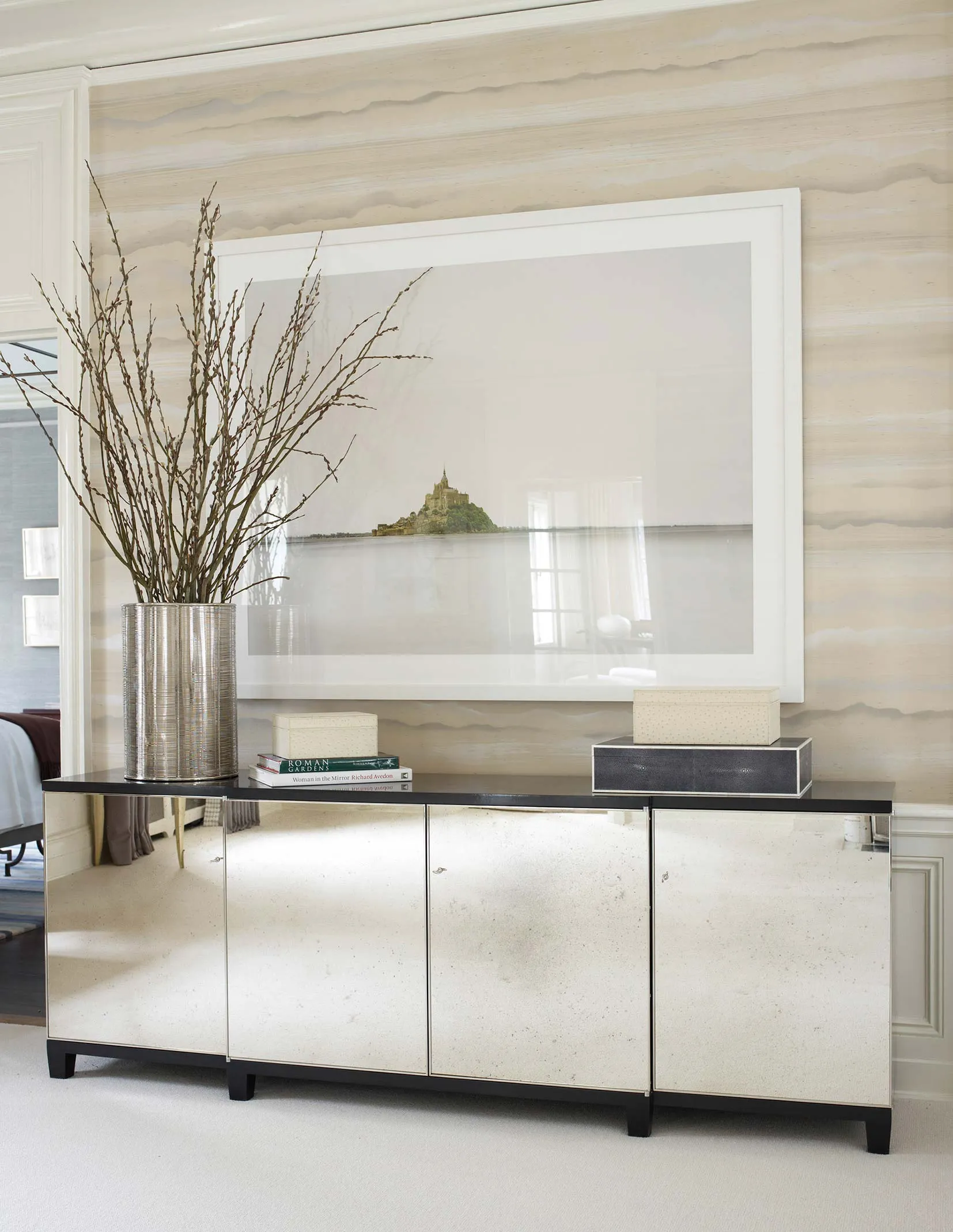 Обои для стен Fromental Roomskins D006-Travertine-Lake-Forest-showhouse-col-rhea-pic-4