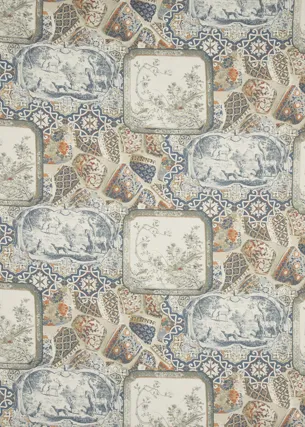 Ткань Mulberry Home Bohemian Travels FD276_V158