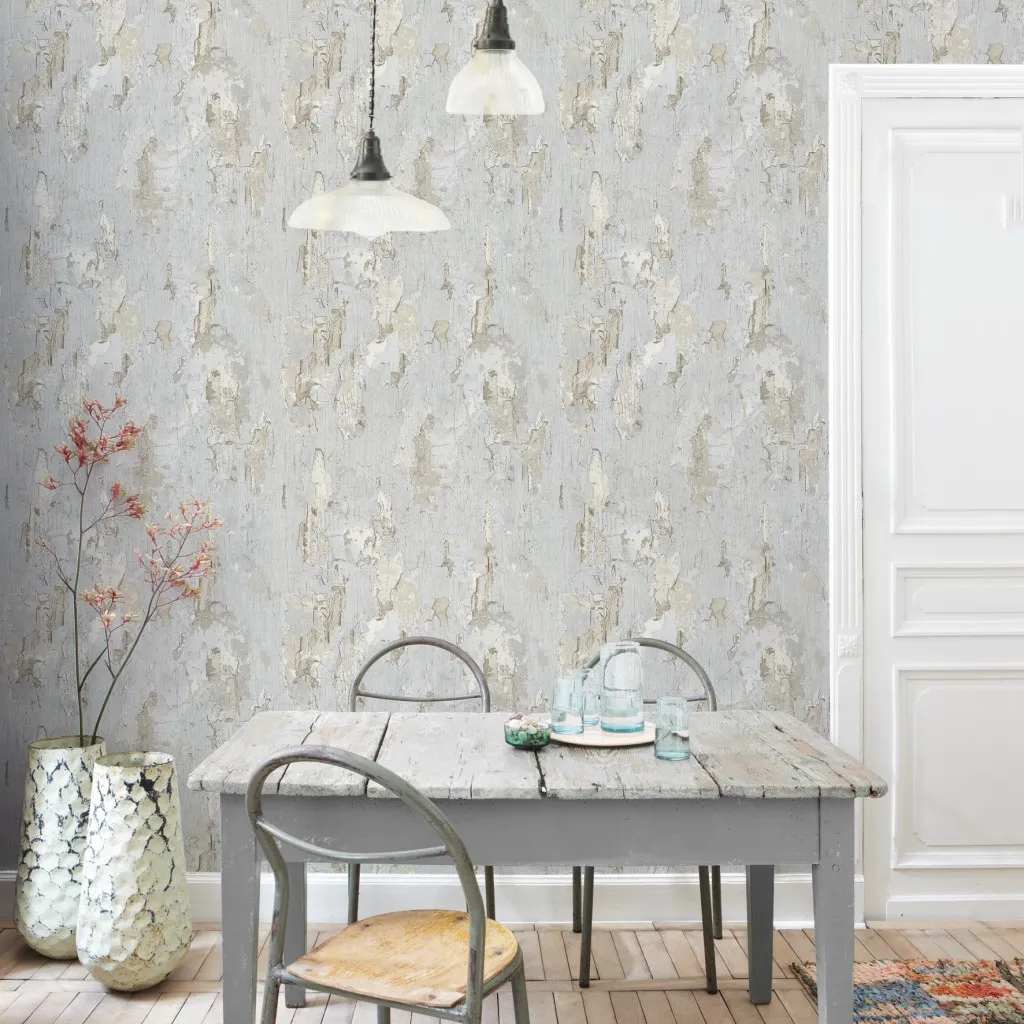 Обои для стен Koziel Antique paint effects antique-painted-wall-wallpaper-gray