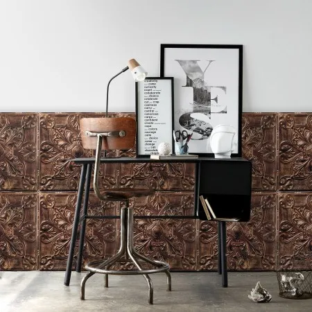 Обои для стен Koziel Tin tiles wallpapers antique-copper-tin-tiles-wallpaper-001d36