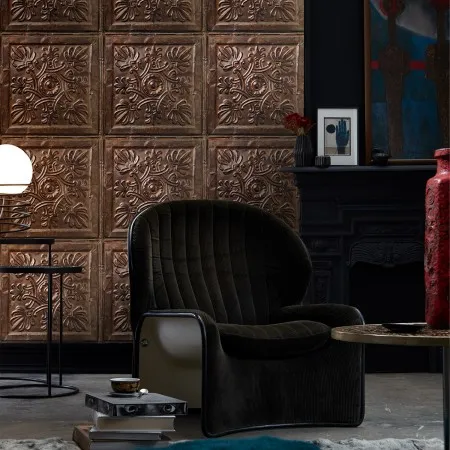 Обои для стен Koziel Tin tiles wallpapers antique-copper-tin-tiles-wallpaper-004d36