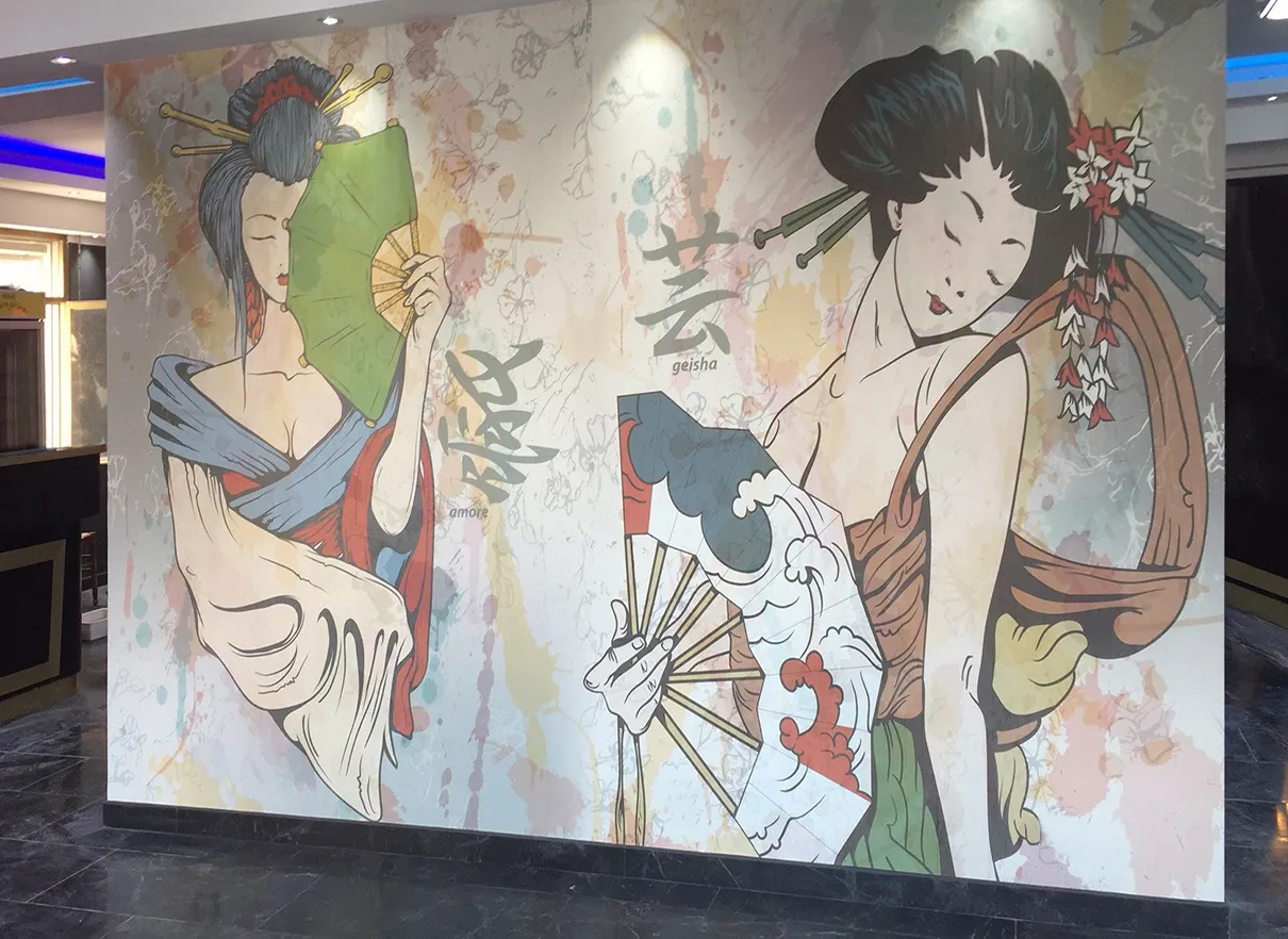 Обои для стен Ango Linea Oriental 1302-A01-B01-ORIENTAL-AMBIENTATA