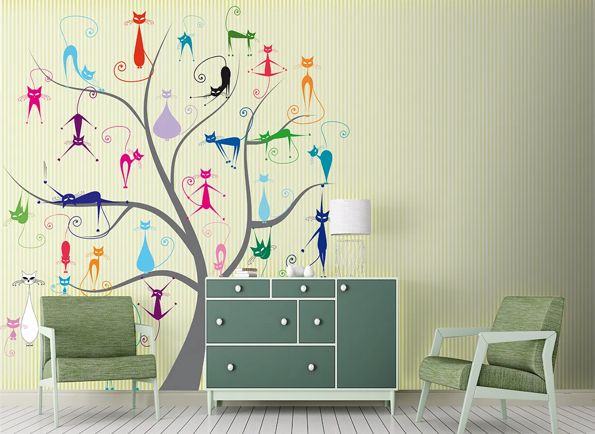 Обои для стен Ango Linea Young 703-A01-YOUNG-ambientata