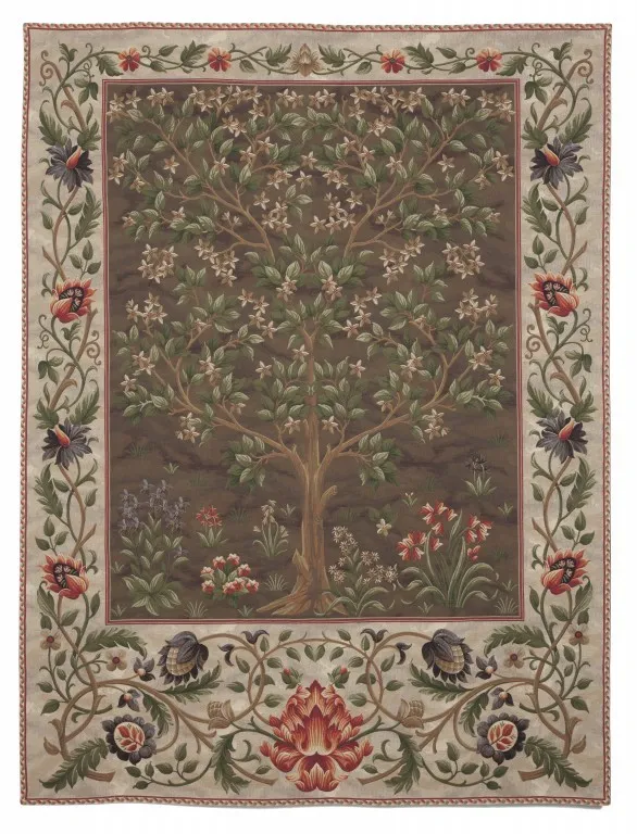 Гобелен William Morris LW1454_Tree_of_Life_-_Brown_6
