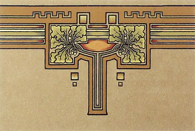 Обои для стен Bradbury & Bradbury Arts & Crafts kraft_oakleaf_fr_400