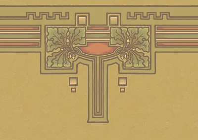 Обои для стен Bradbury & Bradbury Arts & Crafts okf_945_olive_400