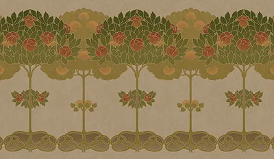 Обои для стен Bradbury & Bradbury Arts & Crafts II topi-970_natural