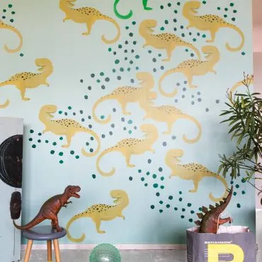 Обои для стен Studio OnsZelf Little Wallpaper dinos-all-over