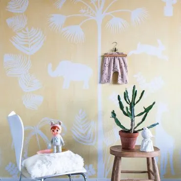 Обои для стен Studio OnsZelf Little Wallpaper gele-olifant-bewerkt