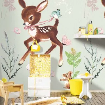 Обои для стен Studio OnsZelf Little Wallpaper mint-hertjegeshopt