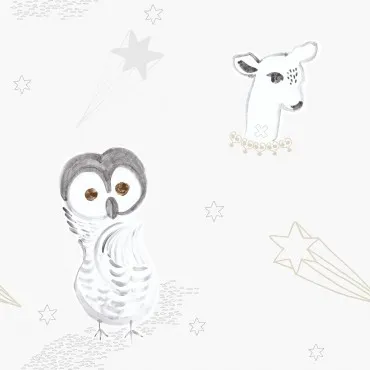 Обои для стен Studio OnsZelf Stars Collection owl-2