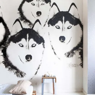 Обои для стен Studio OnsZelf Stoer For Boys Wallpaper wolf