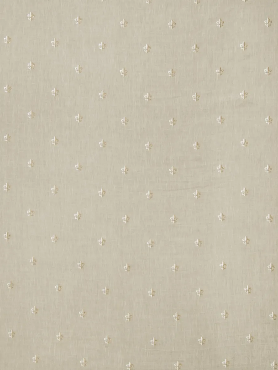 Ткань Stroheim Charles Faudree Collection Charles Faudree Linen Window Sheer De Lys - Pebble