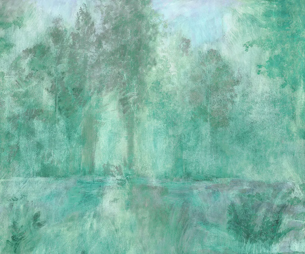 Обои для стен Tenue de Ville Ode Echo-turquoise-90cm