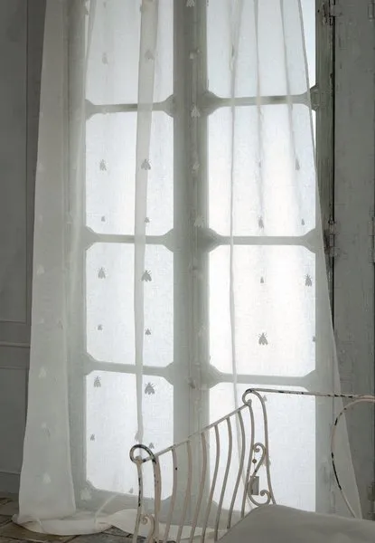 Ткань Mastro Raphael Quintessential Tenda lino ricamo api grandi e piccole Quintessential P02 B0003