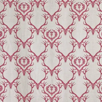 Ткань Barneby Gates Barneby Fabrics deerdamask_claret_1-34