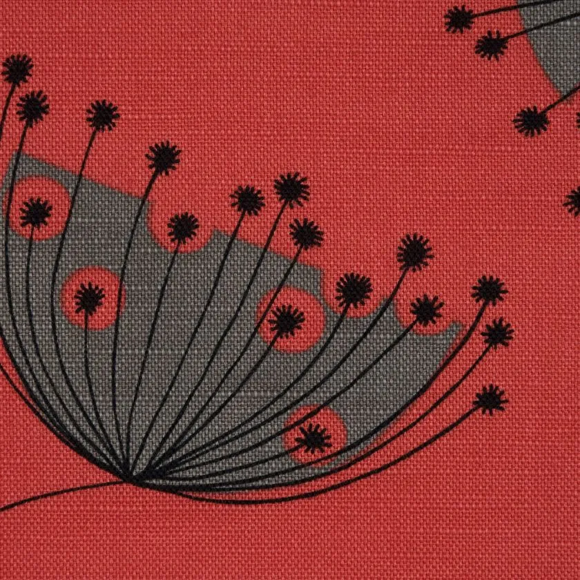 Ткань MissPrint Our Printed Fabrics Dandelion-Mobile-Coral-with-Storm