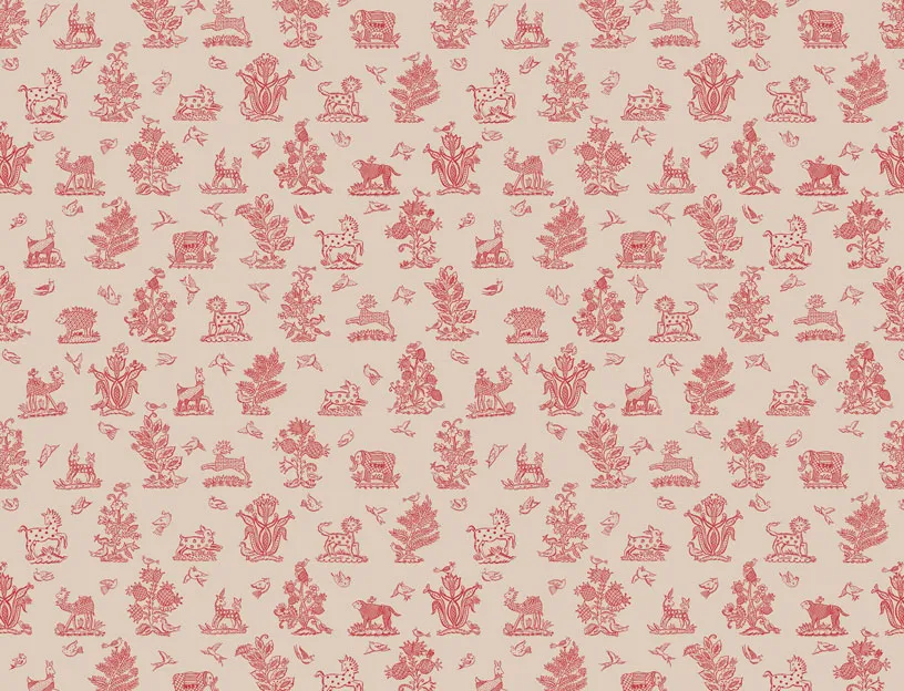 Ткань Blendworth Celia Birtwell’s Classic Fabrics Beasties-Valentine