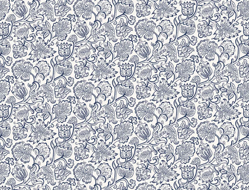 Ткань Blendworth Celia Birtwell’s Classic Fabrics Jacobean-Forget-Me-Not