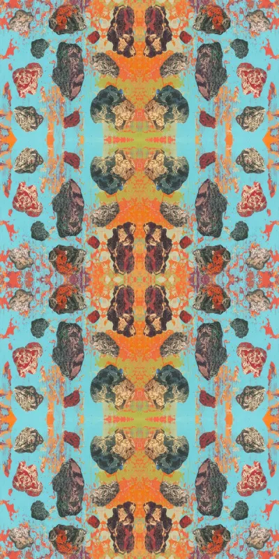 Обои для стен Susi Bellamy Luxurious wallpaper gelo-blue-pebbles