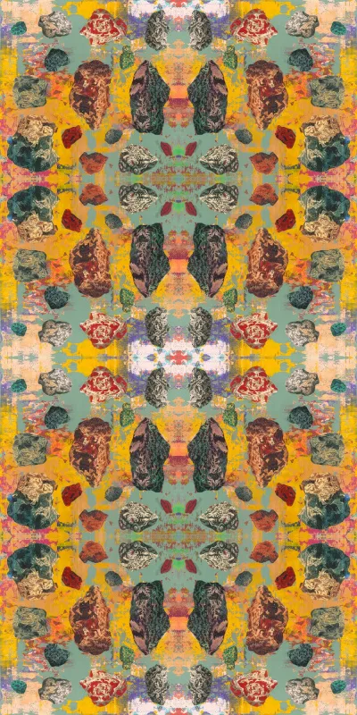 Обои для стен Susi Bellamy Luxurious wallpaper grey-stucco-pebbles