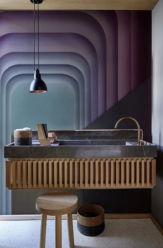 Обои для стен Wall&Deco 2017 Wet System ORA-BLU-1