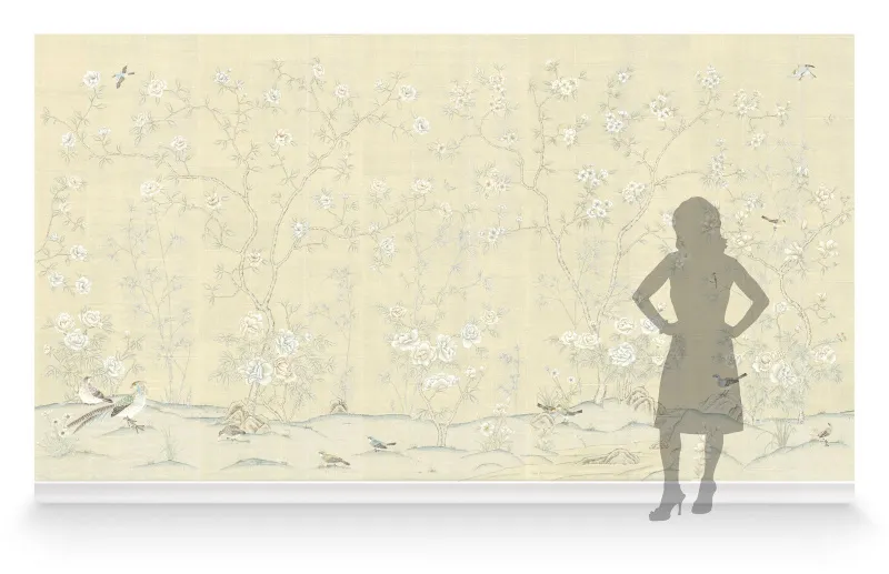 Обои для стен Paul Montgomery Melange ImpGardenBeigeRM